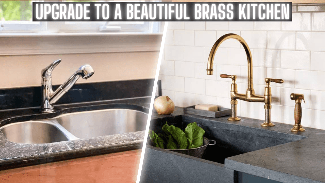 upgrade to a beautiful brass kitchen faucet that will enhance the look Zayian