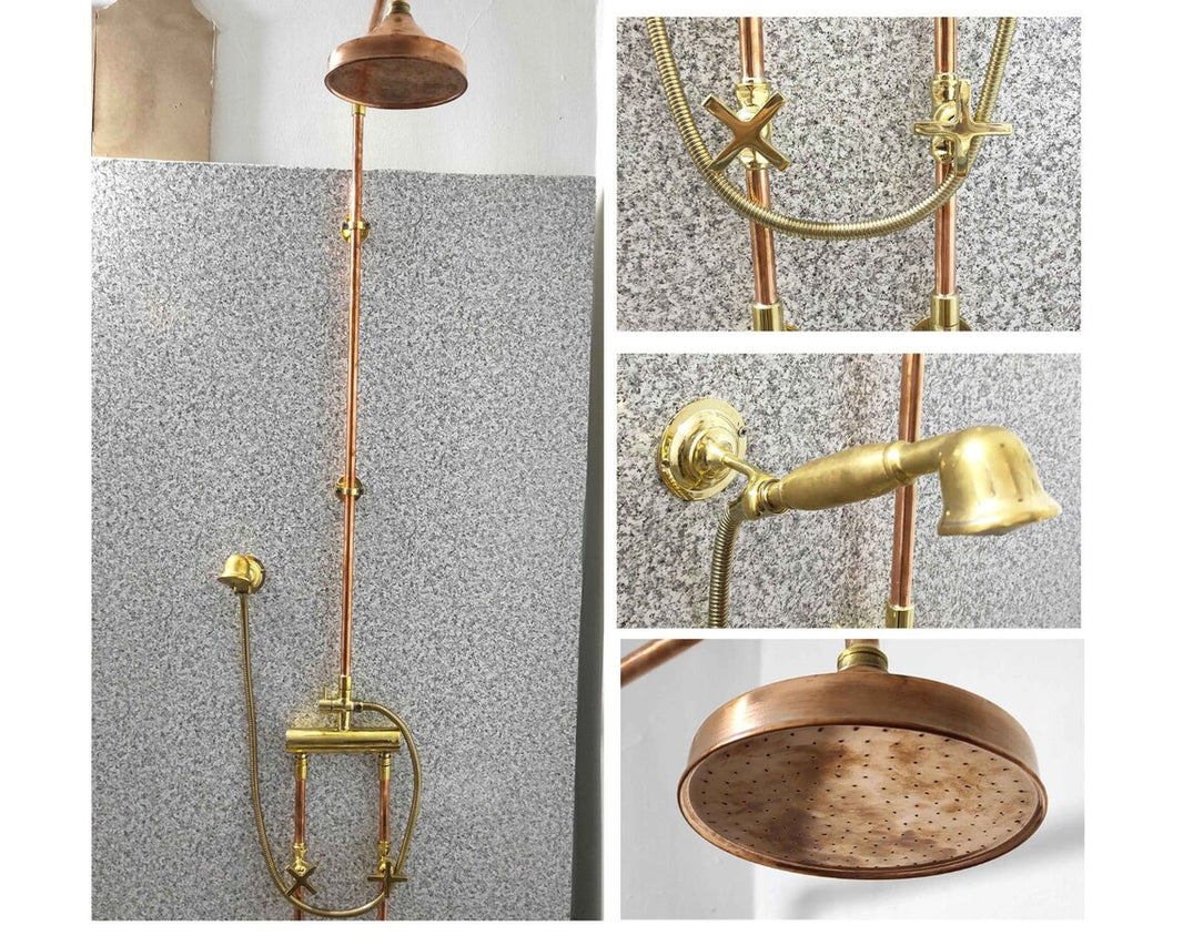 Unlacquered Brass vs. Solid Brass vs. Copper Showers: Making the Right Choice for Your Bathroom