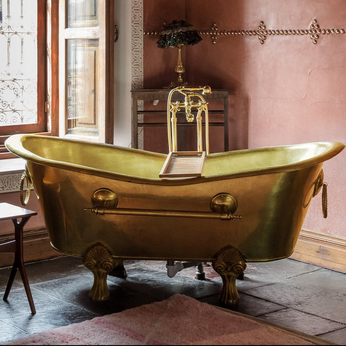 Brass bathtub