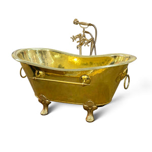 Solid Brass Bathtub , Brass Bathtub Clawfoot - Zayian