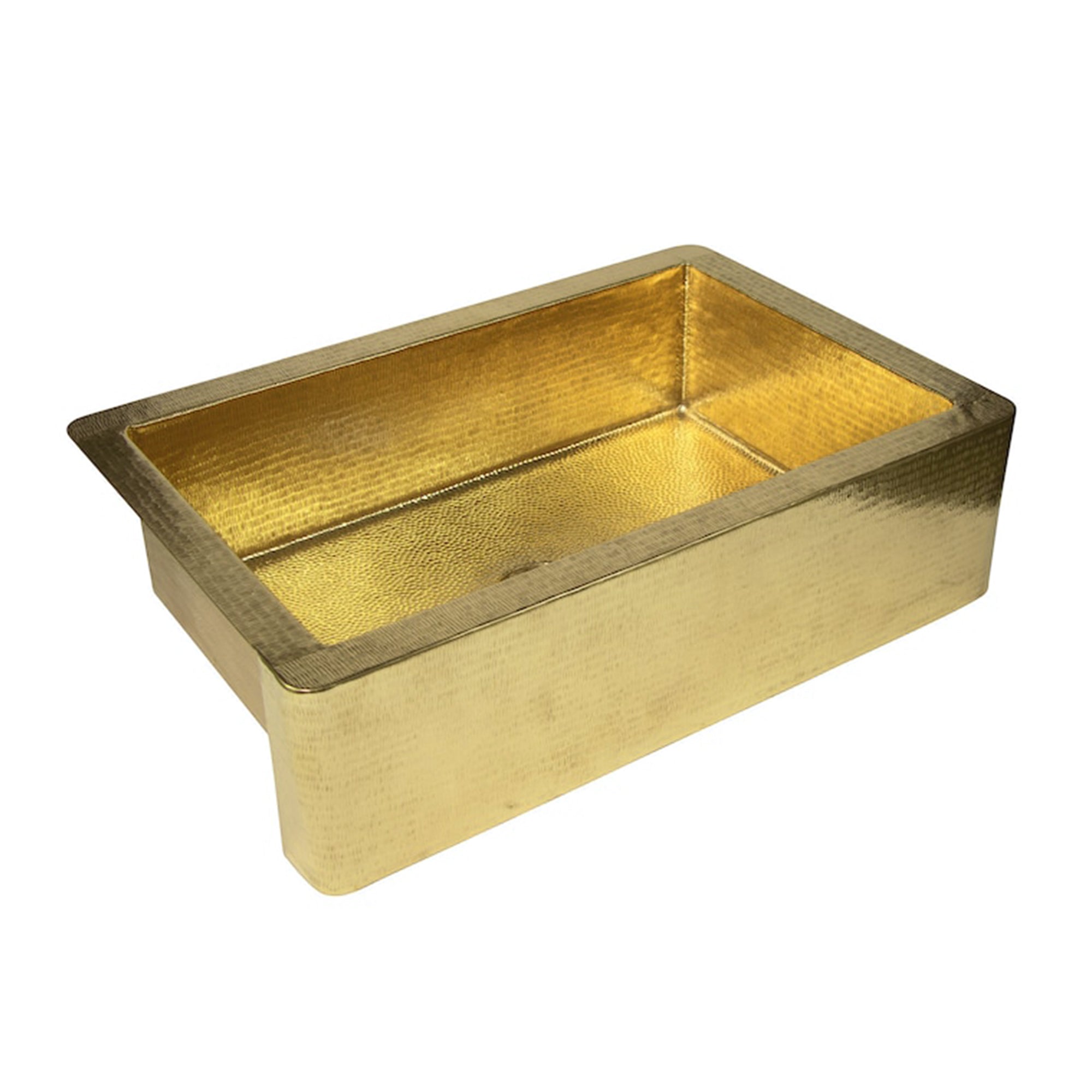 Hammered Patina Brass Wall Mount Sink With Solid Brass Faucet