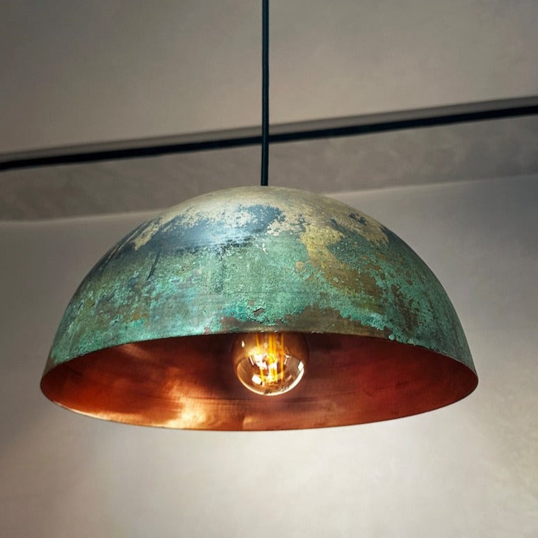 copper pendant light