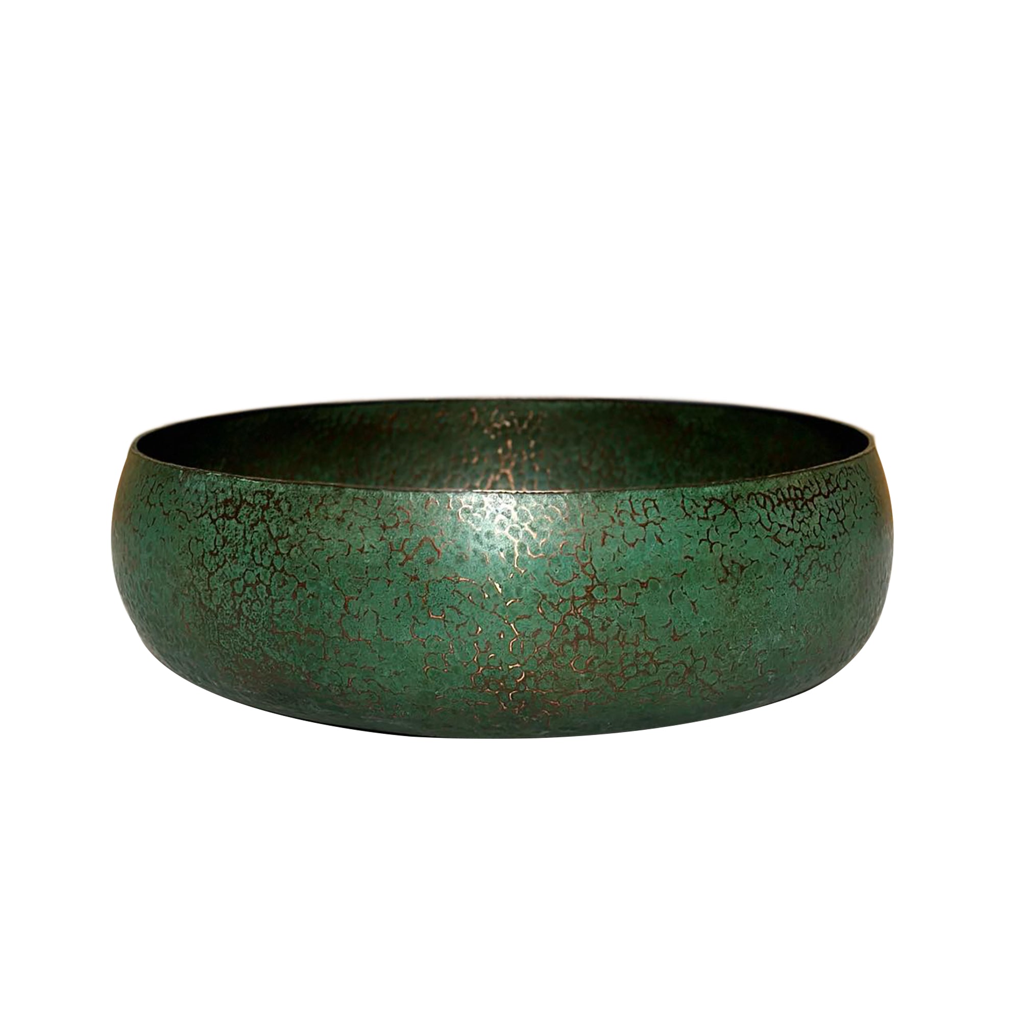 Green Washbasin - Oxidized Copper Bathroom Sink - Athea - Zayian