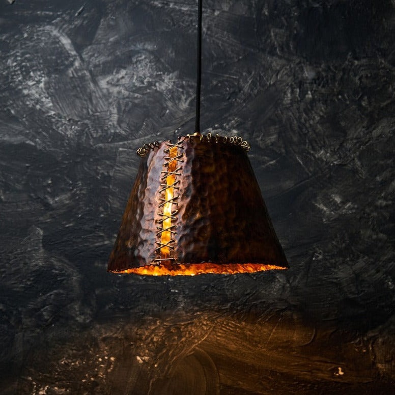 copper ceiling light