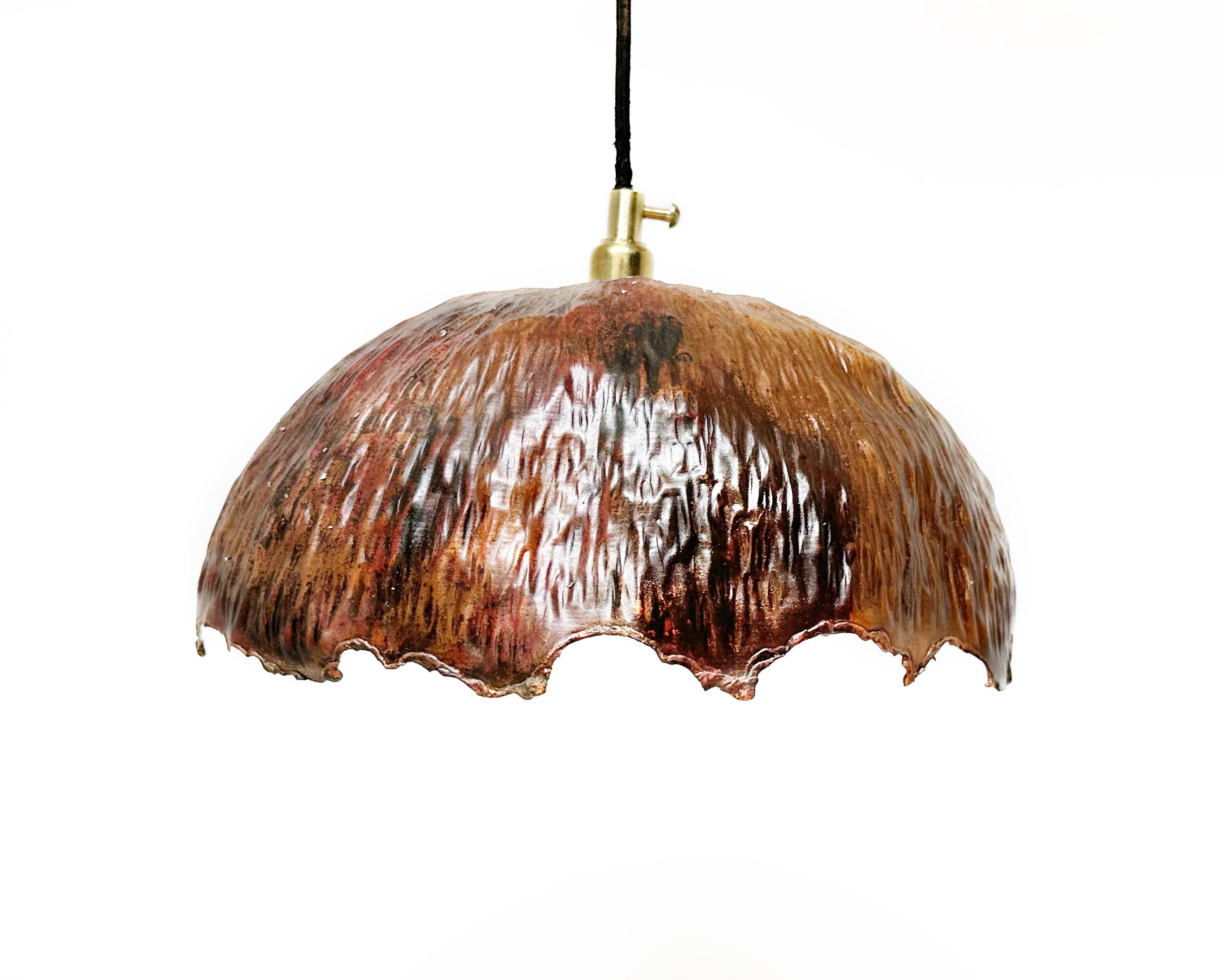 Rustic Copper Island Kitchen Lighting,  Copper Pendant Light - Zayian