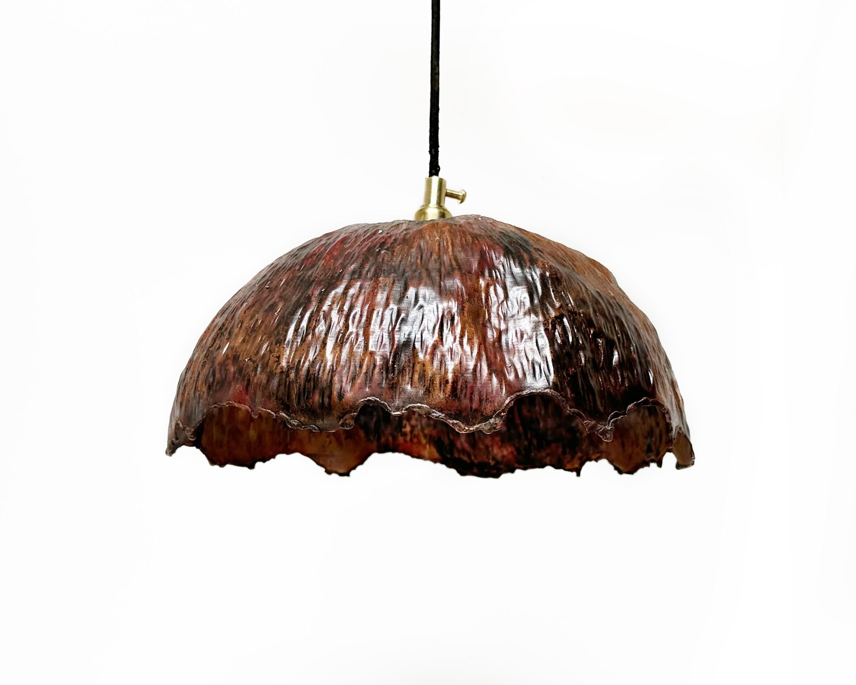 Rustic Copper Island Kitchen Lighting,  Copper Pendant Light - Zayian