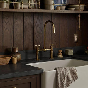 Unlacquered Solid Brass Kitchen Faucet