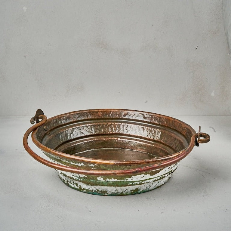 copper bucket bathroom sink