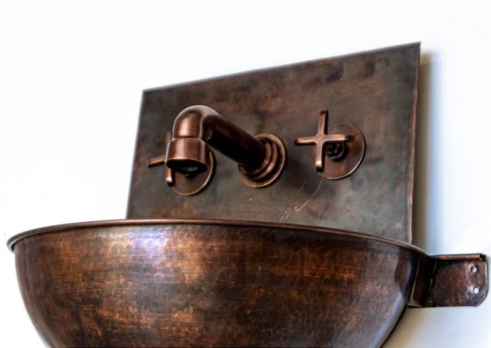 Enchanting Elven Wall Mounted Copper Bathroom Sink