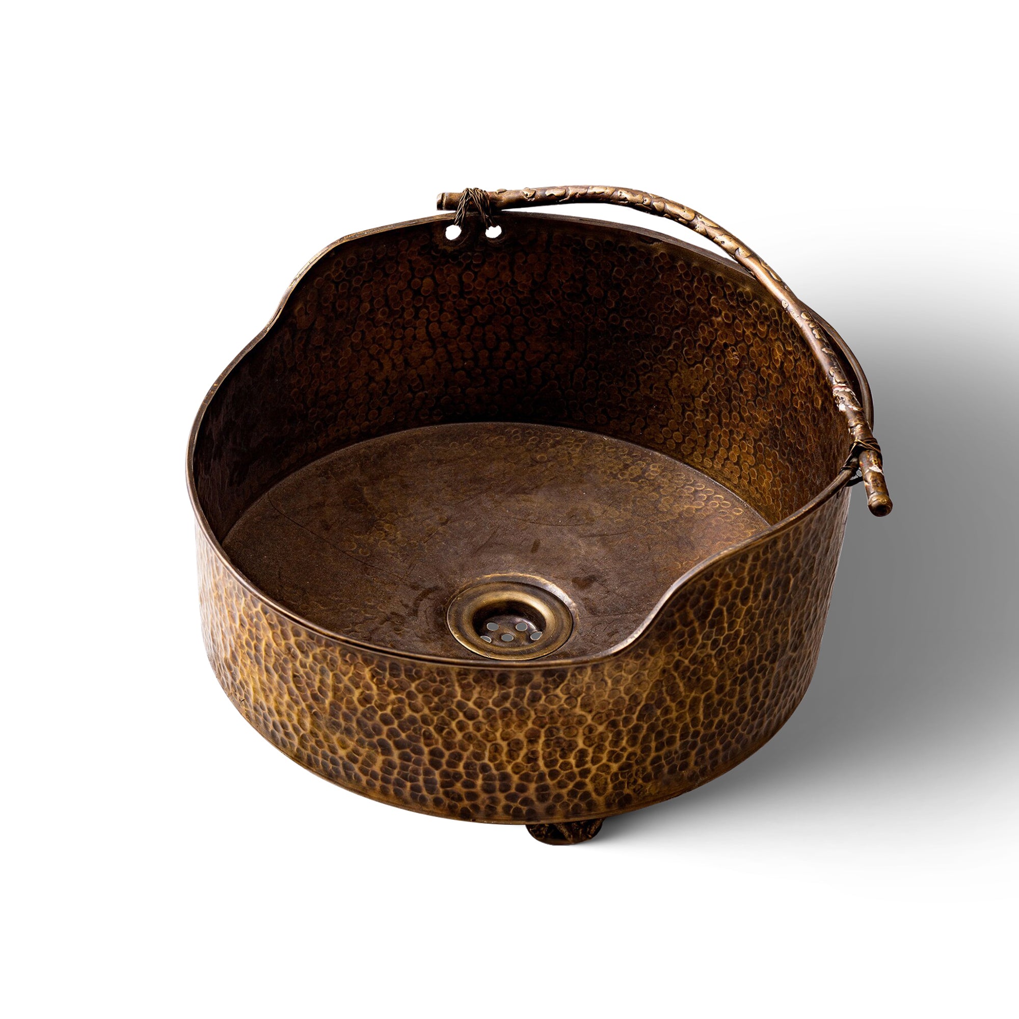 Stylish Patina Brass Vessel Sink For Bathroom - Zayian