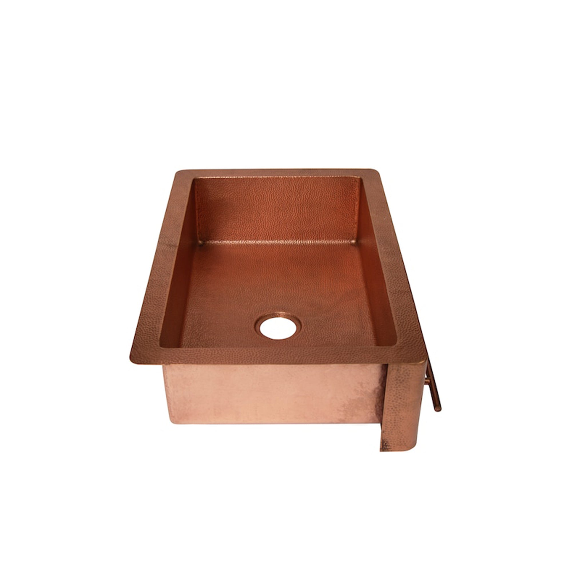 hammered copper kitchen sink