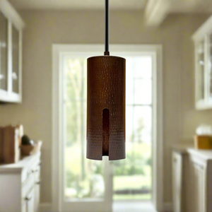 Copper Kitchen Island Lighting - Aged Copper Pendant Light - Kip - Zayian