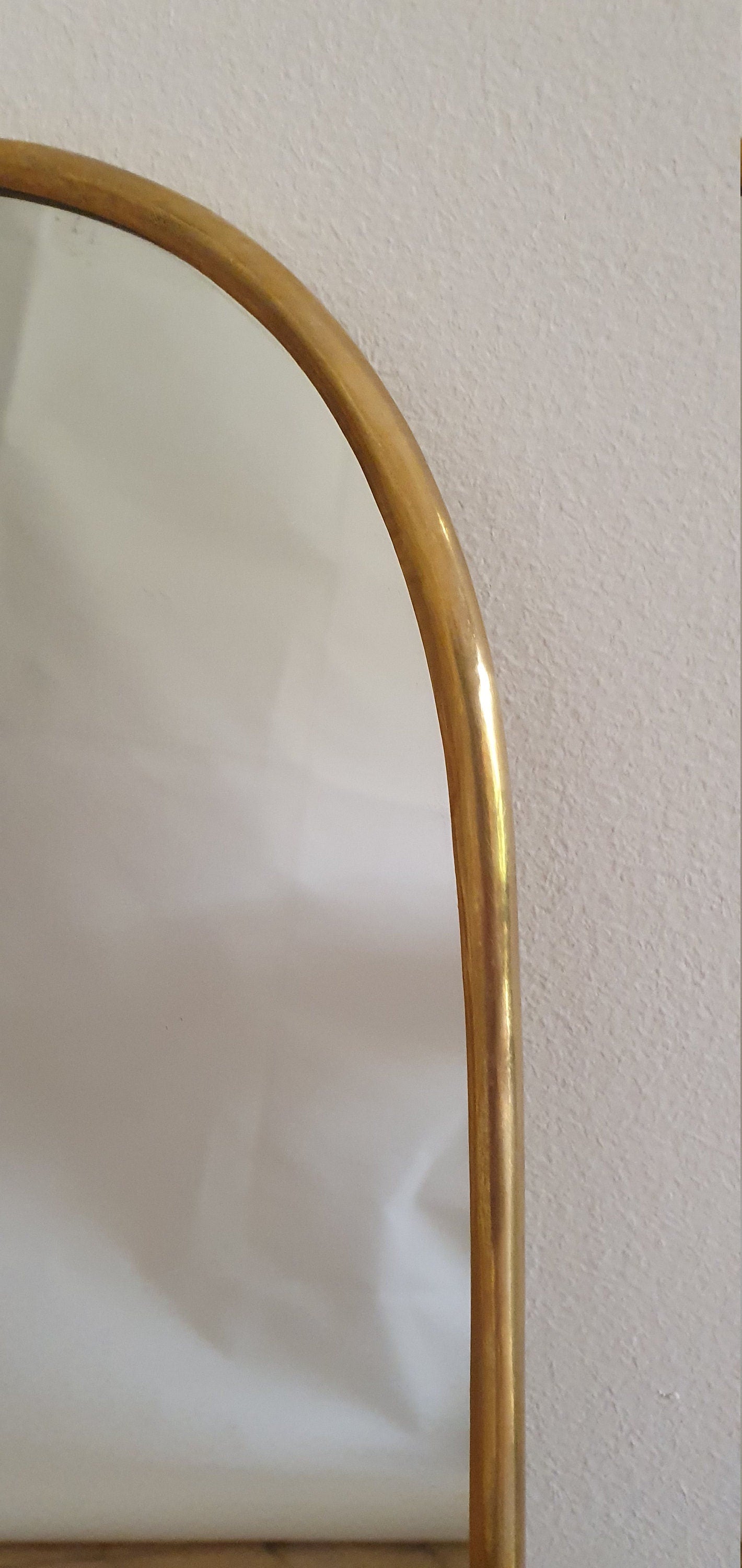 Handcrafted Unlacquered Brass Mirror | Unique Home Decor | Wall Hanging Vanity Mirror - Zayian