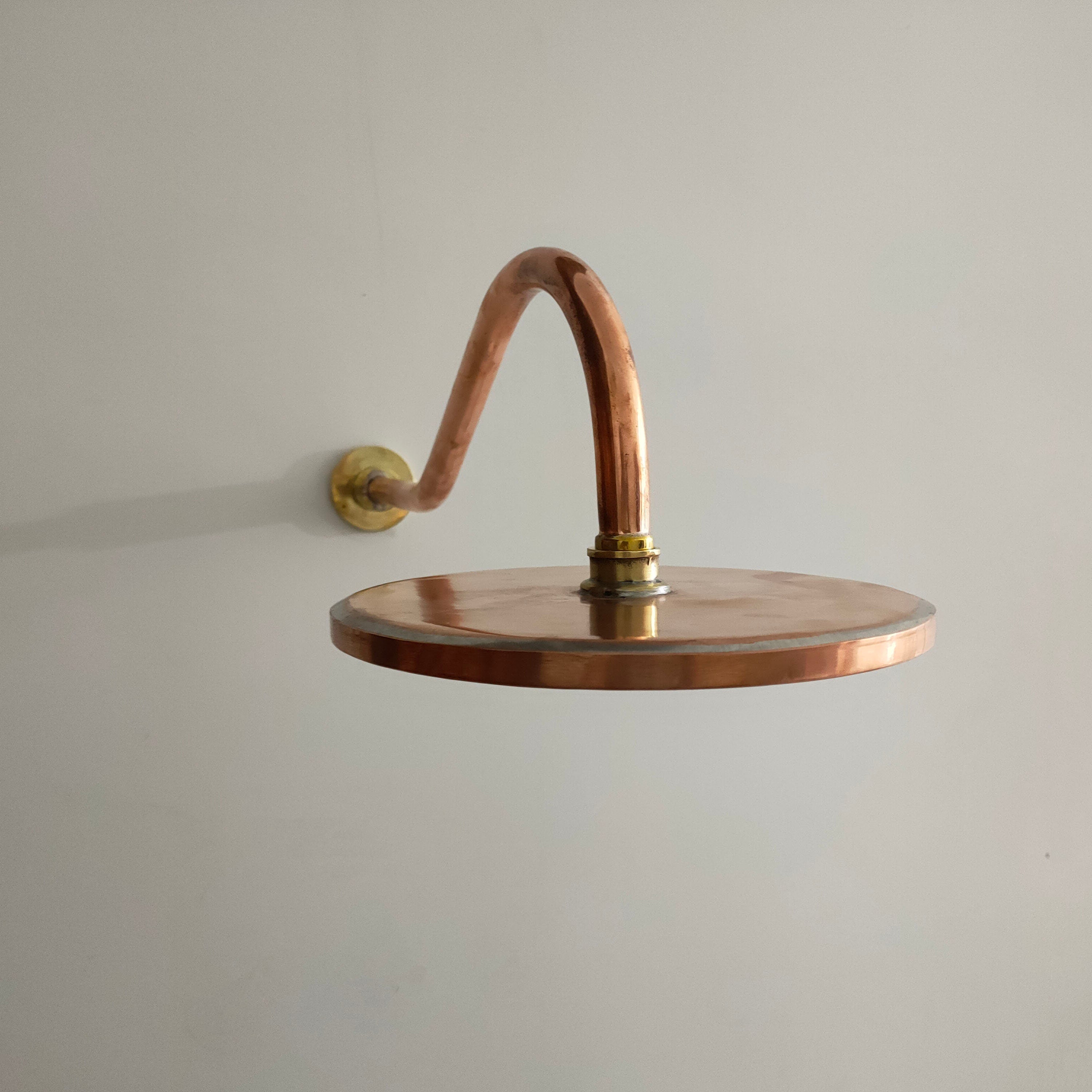 Copper Shower head ,Copper Rainfall Shower Head with Extension Arm Zayian